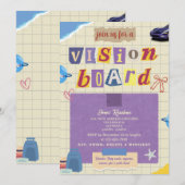 Invitation pour une soirée de tableau de vision cr (Devant / Derrière)