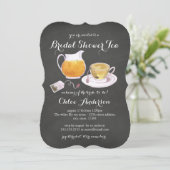 Invitation pour une soirée de thé de mariage avec  (Debout devant)