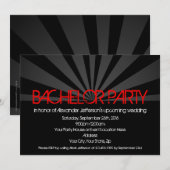 Invitation pour une soirée d'enterrement de vie de (Devant / Derrière)