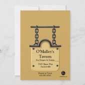 Invitation pour une soirée d'enterrement de vie de (Dos)