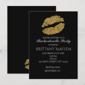 Invitation pour une soirée d'enterrement de vie de (Devant / Derrière)