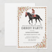 Invitation pour une soirée Derby de course de chev (Devant / Derrière)