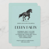Invitation pour une soirée Derby de course de chev (Devant / Derrière)