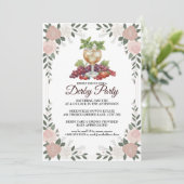 Invitation pour une soirée Derby Floral et design  (Debout devant)
