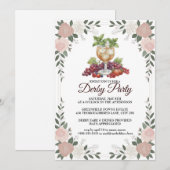 Invitation pour une soirée Derby Floral et design  (Devant / Derrière)
