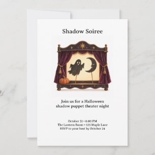 Invitation pour une Soirée d'Ombres Halloween