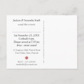 Invitation pour une soirée en noir et blanc à moti (Dos)