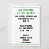 Invitation pour une soirée enterrement de vie de g (Dos)