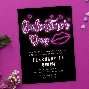Invitation pour une soirée Galentine's Day aux lèv
