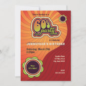 Invitation pour une soirée Groovy 60's (Devant)