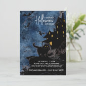 Invitation pour une soirée Halloween dans une mais (Debout devant)