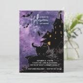 Invitation pour une soirée Halloween dans une mais (Debout devant)