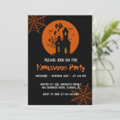 Invitation pour une soirée Halloween dans une mais (Debout devant)