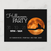 Invitation pour une soirée Halloween sous la Lune  (Devant)
