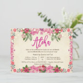 Invitation pour une soirée hawaïenne de mariage tr (Debout devant)