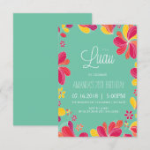 Invitation pour une soirée Hawaïenne - Invitation  (Devant / Derrière)