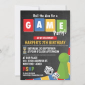 Invitation pour une soirée jeux de société  (Devant)