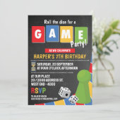 Invitation pour une soirée jeux de société  (Debout devant)