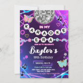 Invitation pour une soirée karaoke de mon ère (Devant)