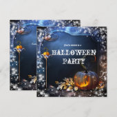 Invitation pour une soirée magique de citrouille d (Devant / Derrière)