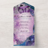 Invitation pour une soirée masquée TOUT EN UN  (À l'intérieur)