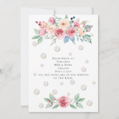 Invitation pour une soirée Perles & Prosecco (Dos)