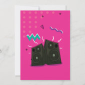 Invitation pour une soirée Pink 90's (Dos)