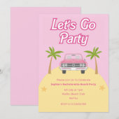 Invitation pour une soirée plage à Malibu (Devant / Derrière)