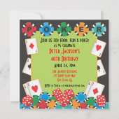 Invitation pour une soirée poker (Devant)