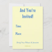 Invitation pour une soirée pyjama entre mère et fi (Dos)