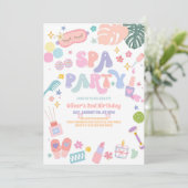 Invitation pour une soirée pyjama et spa glamour d (Debout devant)