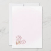 Invitation pour une soirée pyjama rose - Fête de n (Dos)