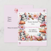 Invitation pour une soirée pyjama Spa Mignon Souri (Devant / Derrière)