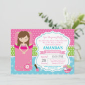 Invitation pour une soirée pyjama Spa pour un anni (Debout devant)