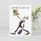 Invitation pour une soirée / réunion unique, versi (Debout devant)