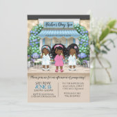 Invitation pour une soirée spa afro-américaine (Debout devant)