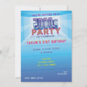 Invitation pour une soirée sur le thème des années (Devant)