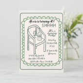 Invitation pour une soirée surprise Chut! (Debout devant)
