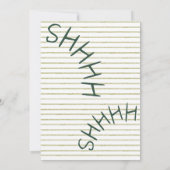 Invitation pour une soirée surprise Chut! (Dos)