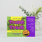 Invitation pour une soirée 'Trunk or Treat' (Debout devant)