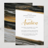Invitation pour une vente aux enchères silencieuse (Devant / Derrière)