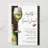 Invitation pour vin fin vieilli 70e anniversaire (Devant)