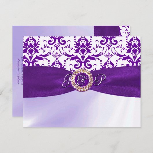 Invitation pourpre (Devant / Derrière)