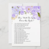 Invitation pourpre à quel point vous connaissez la jeune (Devant)