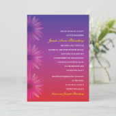 Invitation Pourpre au bat mitzvah rouge de marguerite d'Ombre (Debout devant)