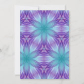 Invitation Pourpre bleu et royal V2 l'épousant pourpre d'Aqua (Dos)