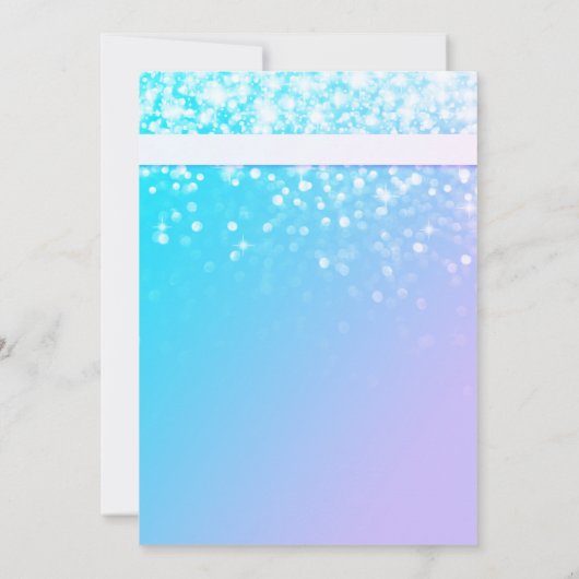 Invitation pourpre bleue de douche de bébé (Dos)