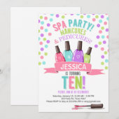 Invitation pourpre d'anniversaire de rose de (Devant / Derrière)