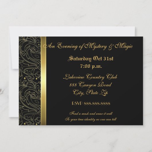 Invitation pourpre de Halloween de boule de (Dos)