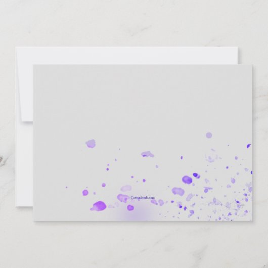 Invitation pourpre de pensées (Dos)